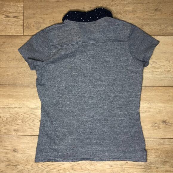 Ralph Lauren Girls Short Sleeve Blue Polo Shirt Small EUC Blue White Pink Preppy - Picture 6 of 6